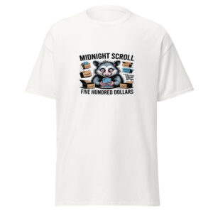 Midnight Scroll Regret Tee